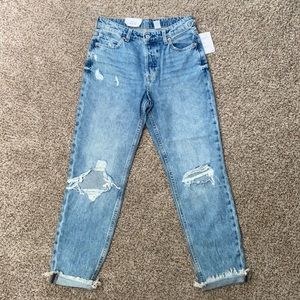 H&M size 2, Boyfriend ripped jeans
